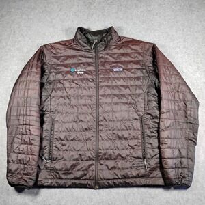 Patagonia Mens Nano Puff Jacket XL Faded Black Quilted Puffer InnoActive Logo